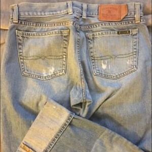 Lucky Brand women’s cropped button fly light jean